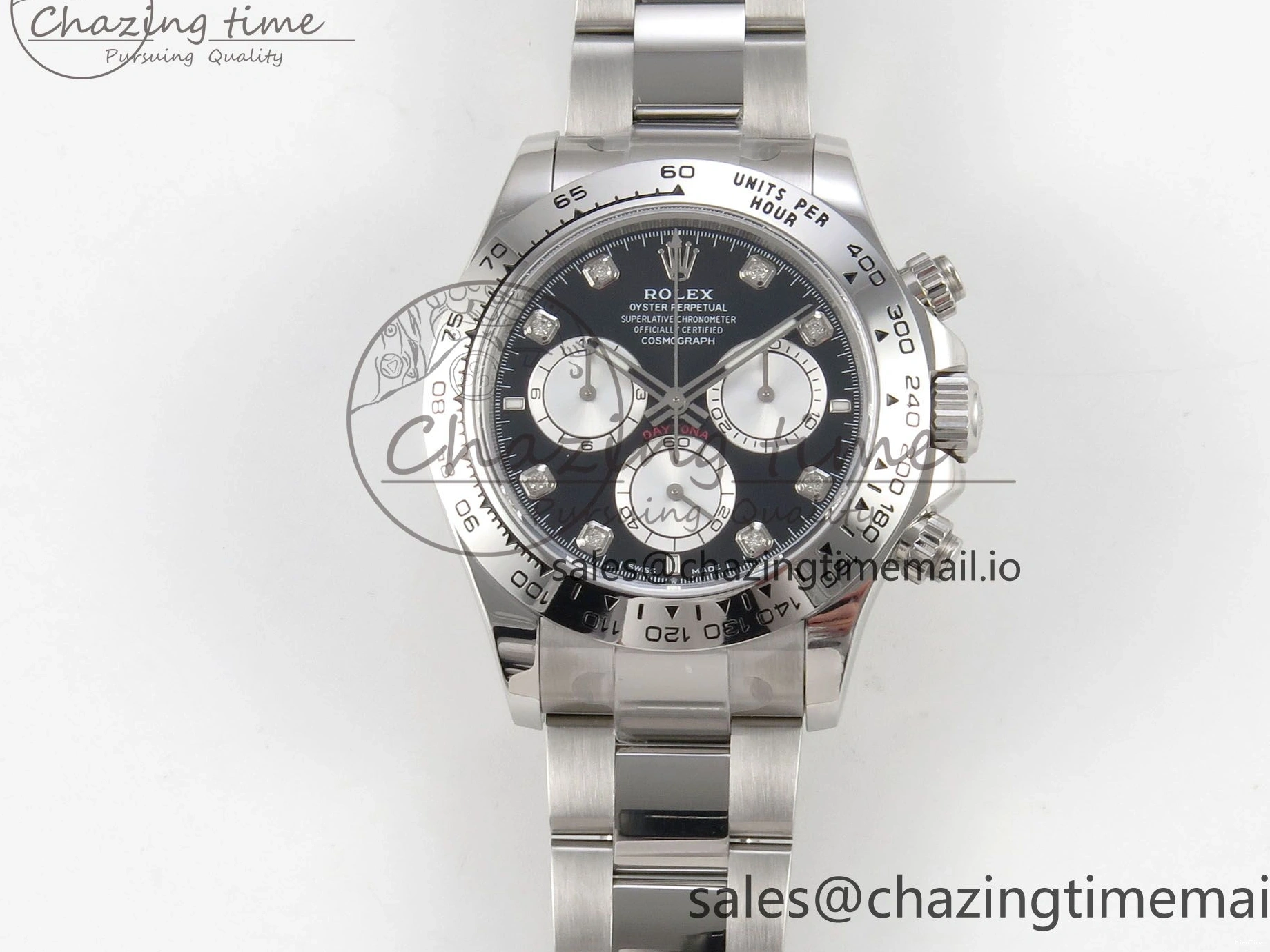 MiroTime 0327 Tailored Daytona 126509 Clean 1:1 Best Edition Black SS Dial on SS Bracelet Super Clone DD 255